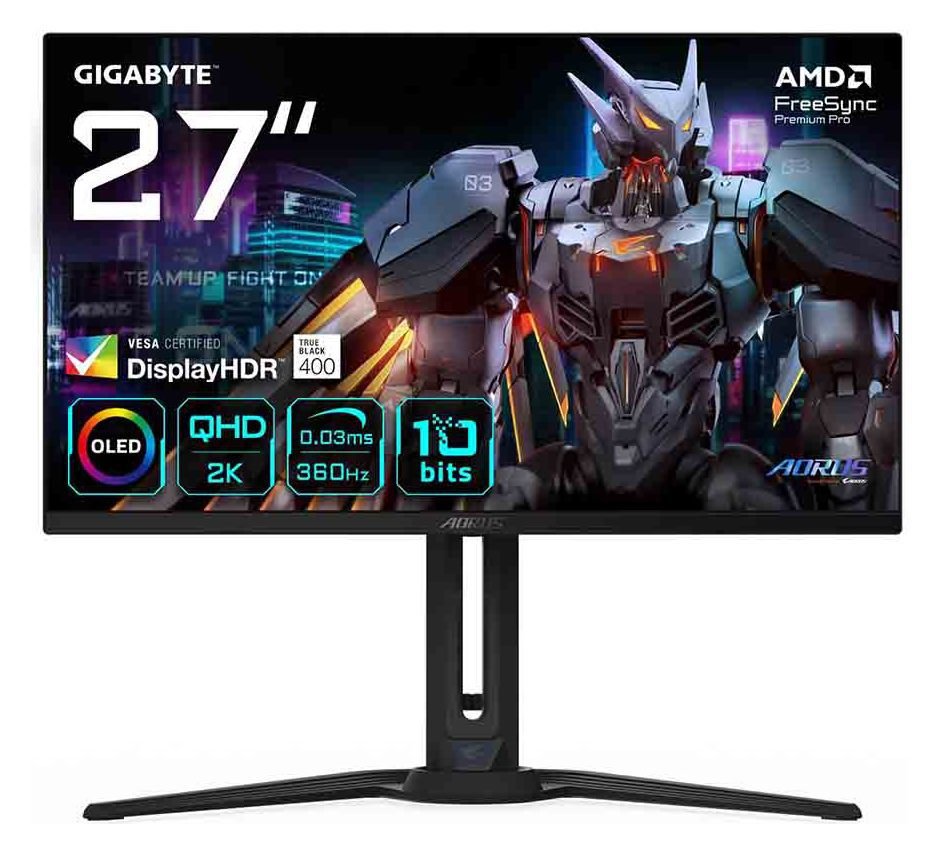 Gigabyte AORUS FO27Q3 27 Inch 360Hz QHD Gaming Monitor