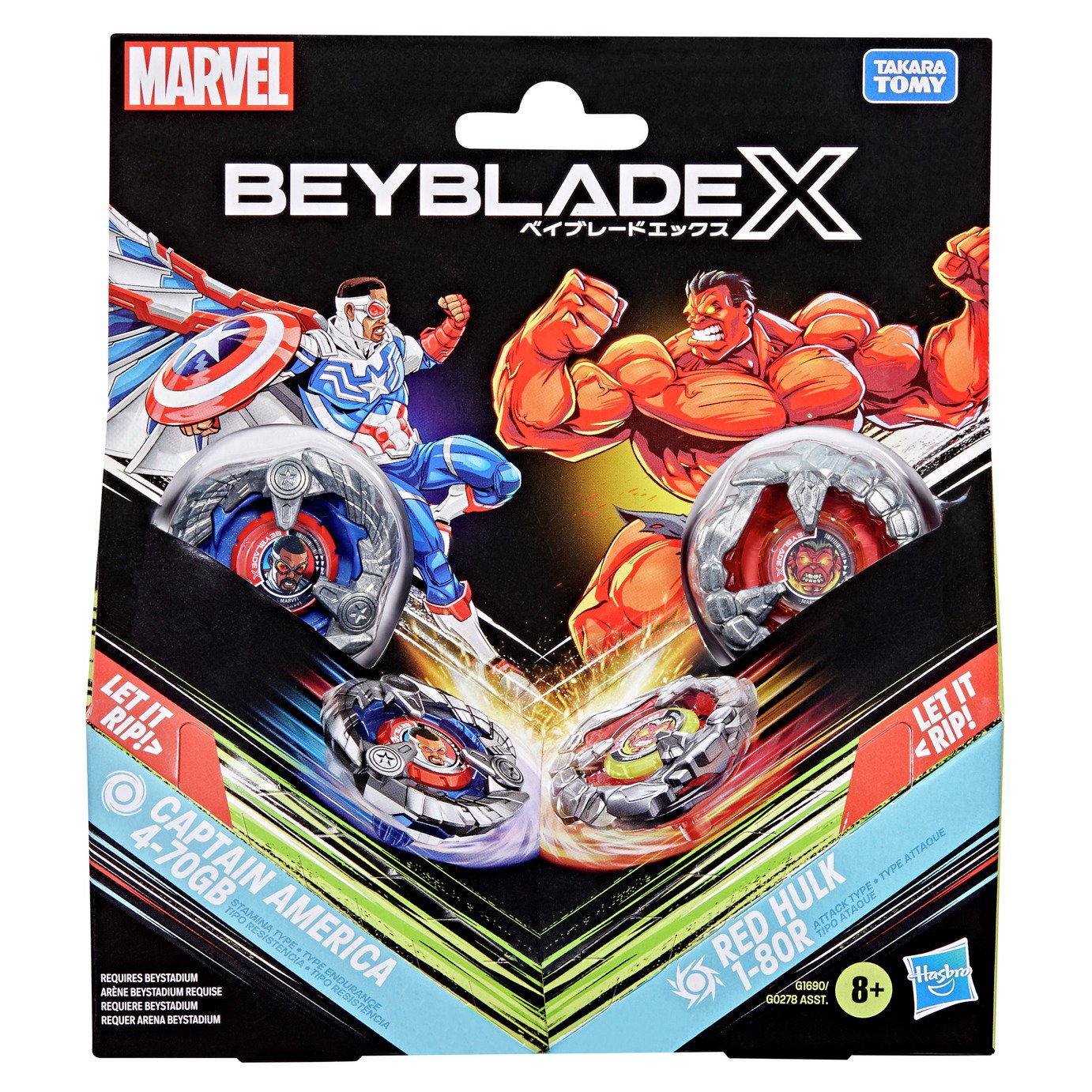 Beyblade X Marvel Shore Beyblade Pack