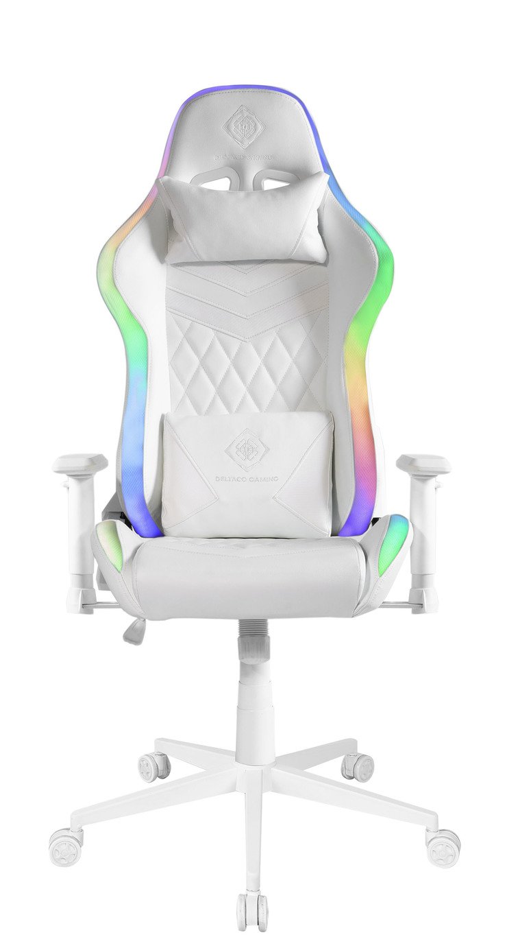 Deltaco RGB PC Gaming Chair - White