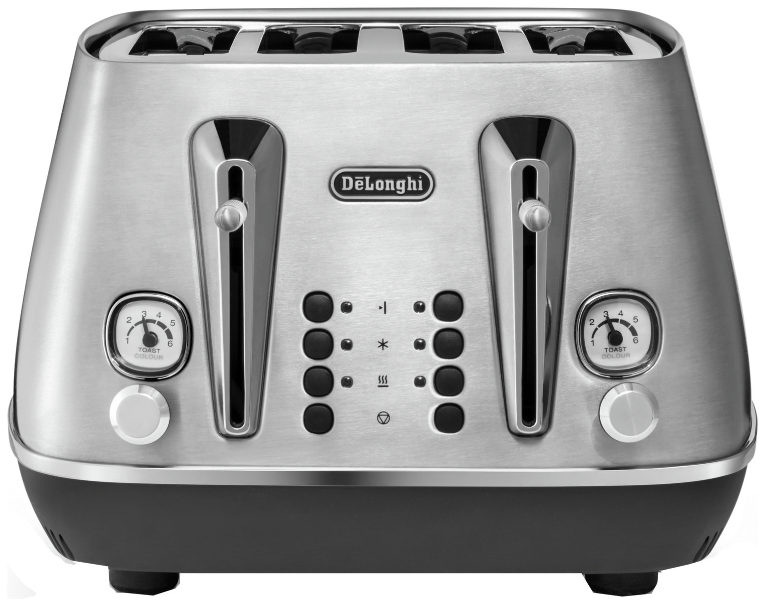 De'Longhi CTI4003.M Distinta Moments 4 Slice Toaster-S/Steel