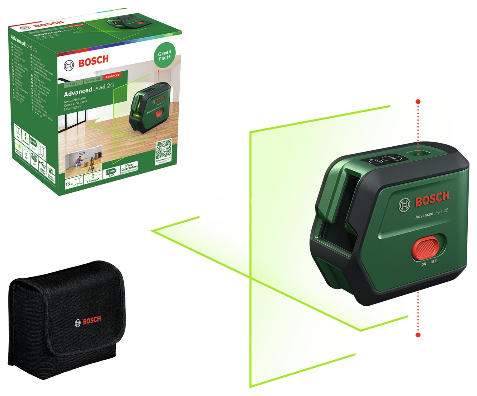 Bosch Universal Level 2 Cross-Line Laser