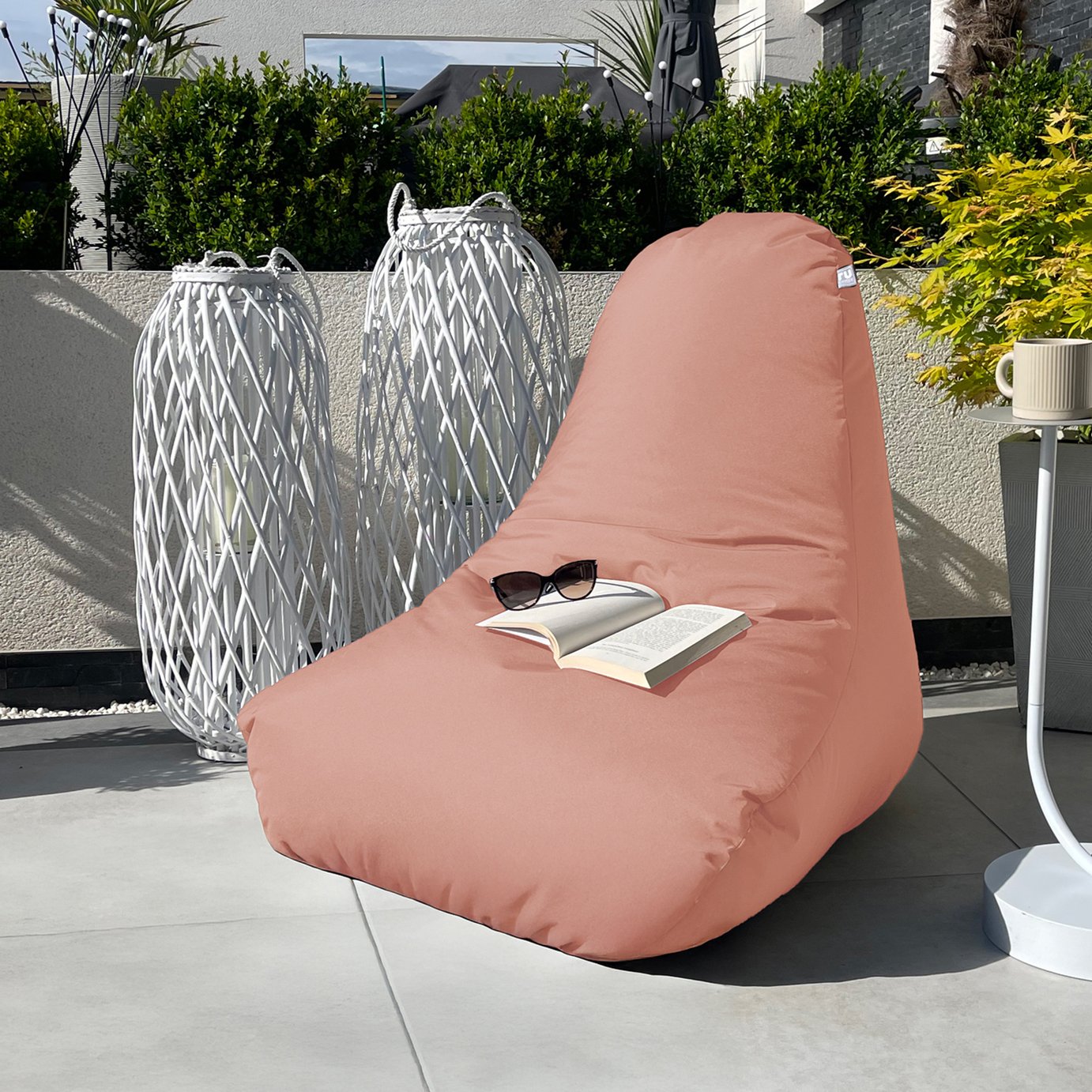 rucomfy Indoor Outdoor Bean Bag Chair - Dusky Pink