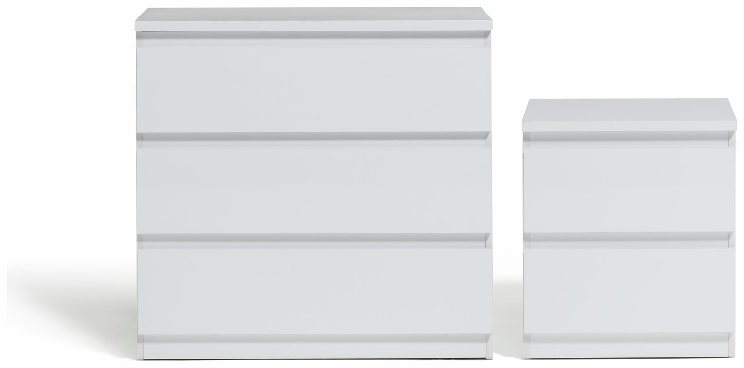 Argos Home Jenson Bedside & 3 Drawer Chest