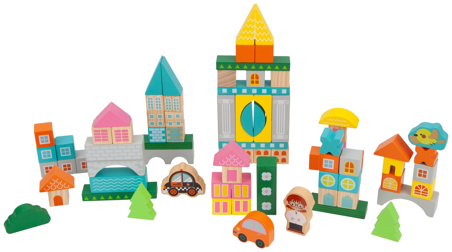 Chad Valley Wooden City Blockset