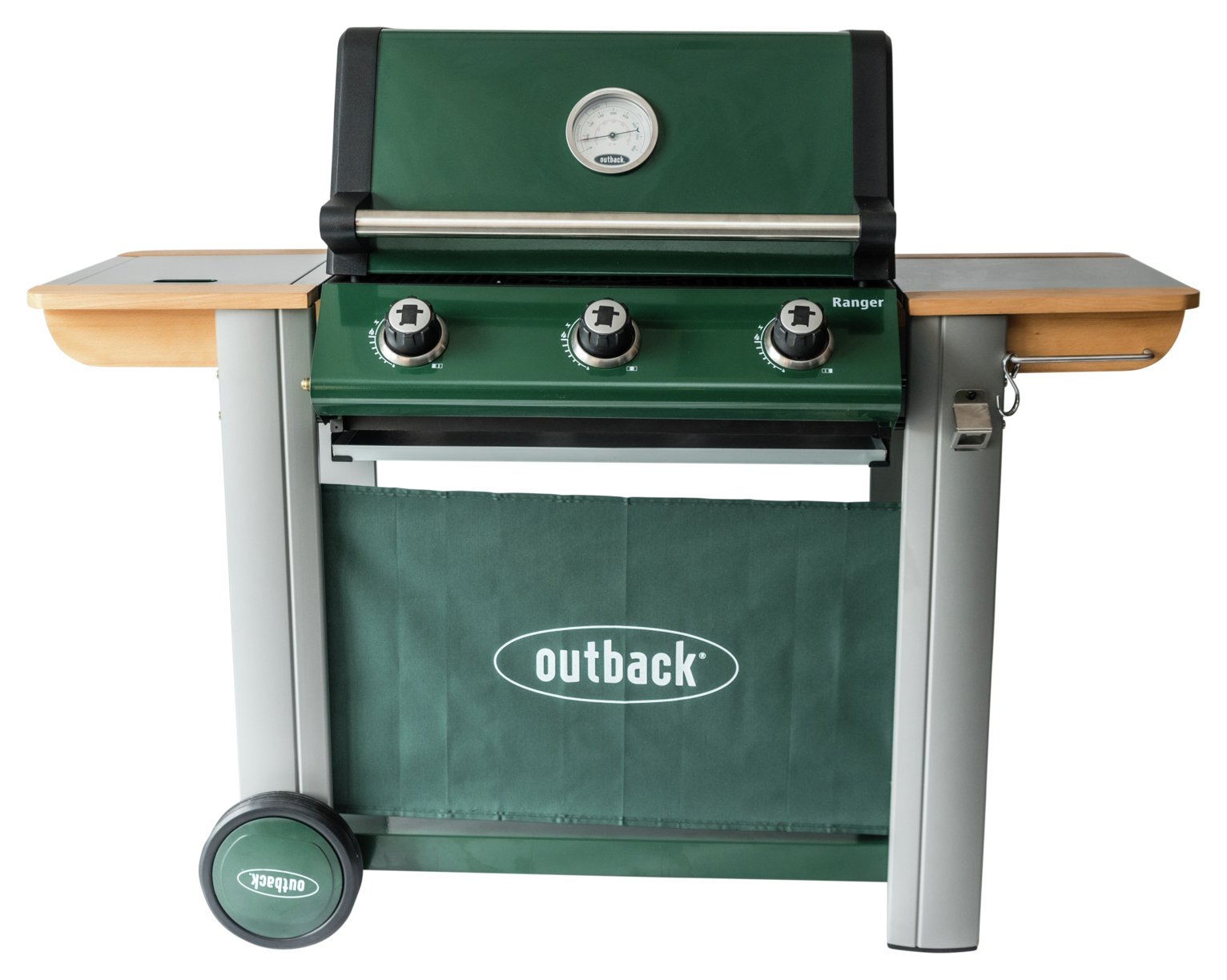 Outback Ranger 3 Burner Gas and Charcoal BBQ