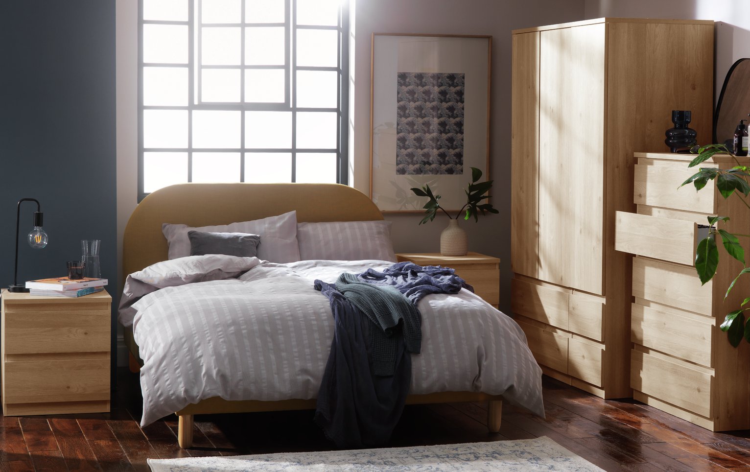 Argos Home Jenson 4 Piece 3 Door Wardrobe Set