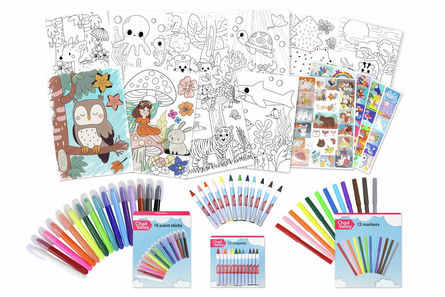 Chad Valley Ultimate Box of Paint Sticks