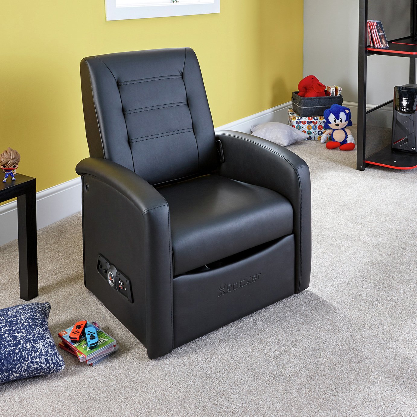X Rocker Shift Premier Storage Junior Gaming Chair - Black