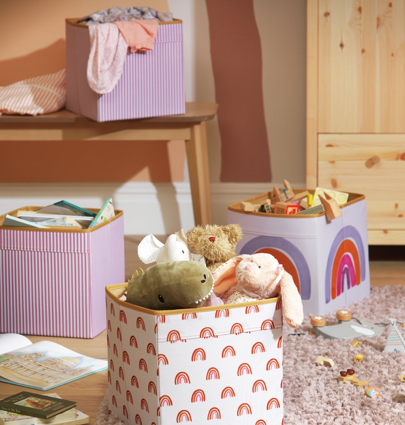 Habitat Molly Set of 4 Kids Storage Boxes