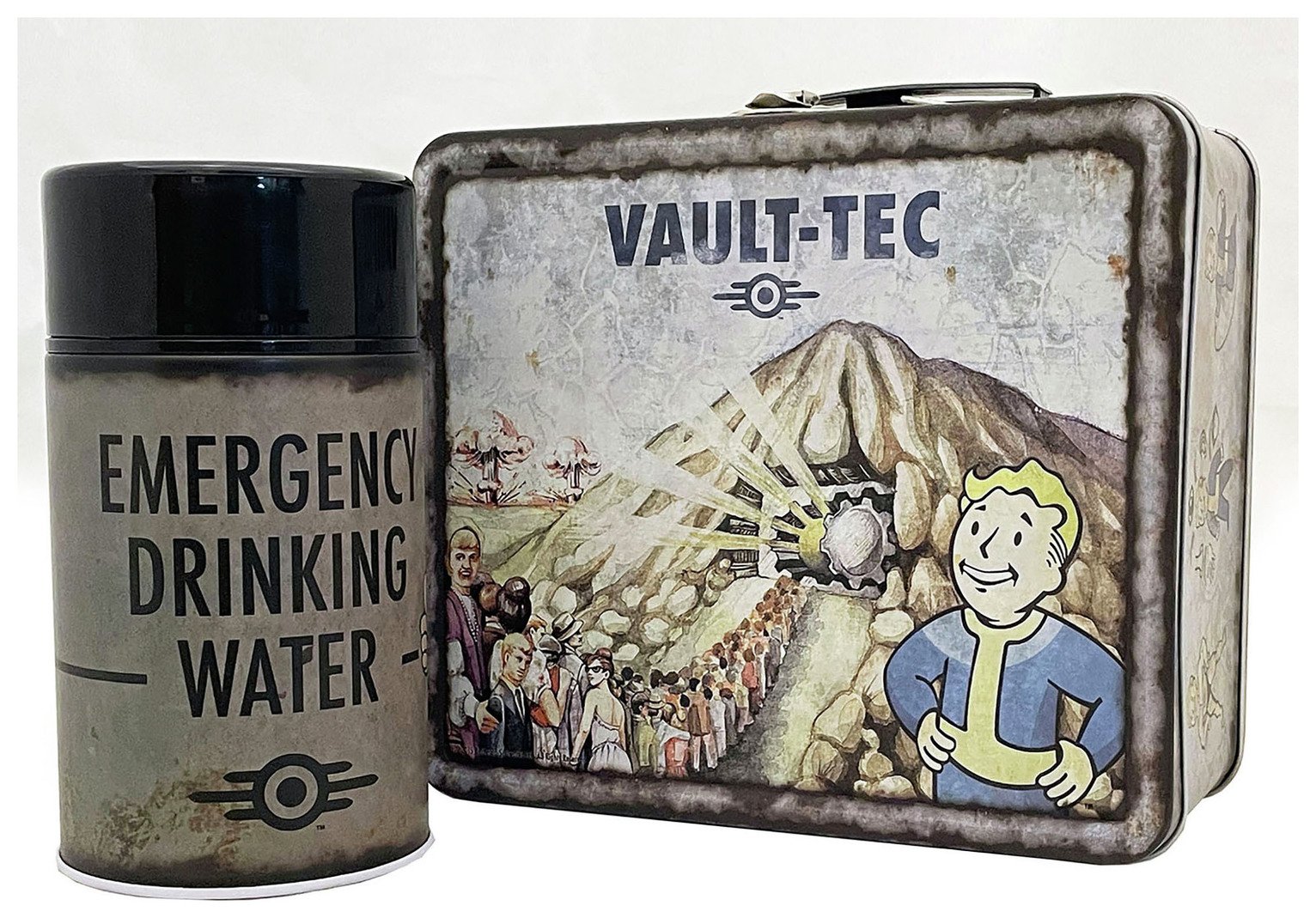 Fallout Weathered Clean Vault-Tec Lunch Box & Flask
