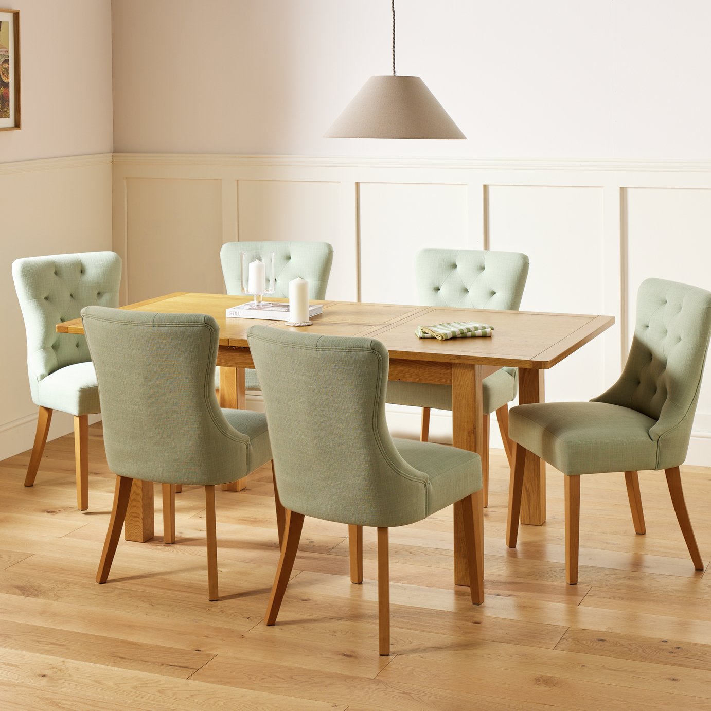 Argos Home Ashwell Extending Dining Table & 6 Chairs