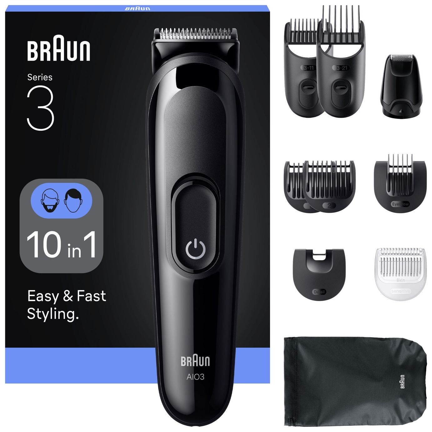 Braun AIO3560 10in1 Beard & Hair Clipper Multi-Grooming Kit