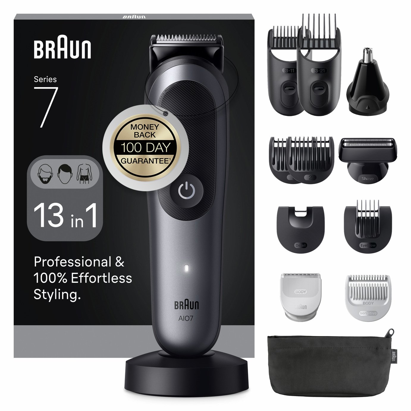 Braun AIO7560 13in1 Beard & Hair Clipper Multi-Grooming Kit