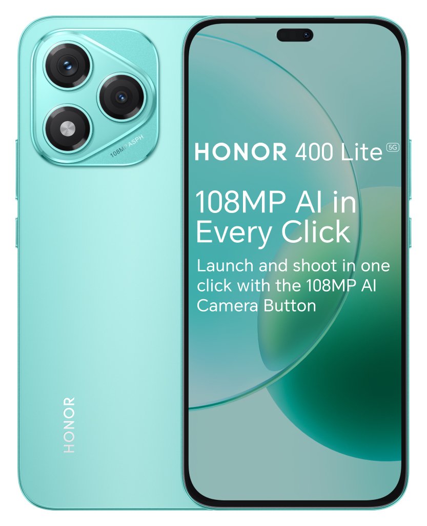 SIM Free HONOR 400 Lite 5G 256GB AI Mobile Phone Marrs Green