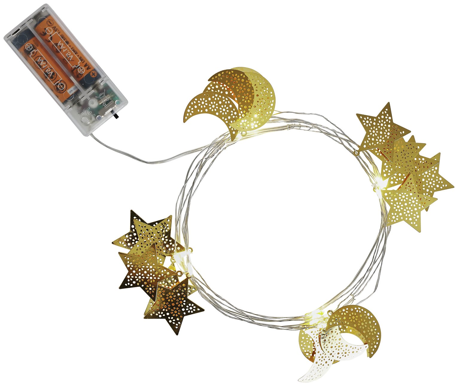 Argos Home 20 Warm White Celestial String Lights