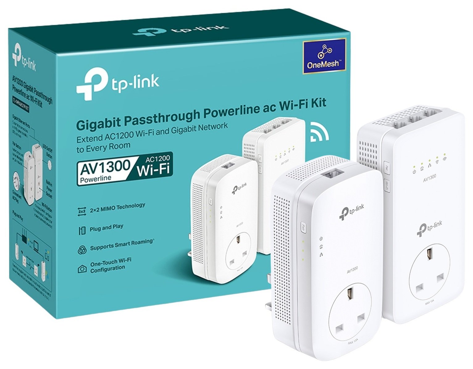 TP-Link TL-WPA8631P KIT AV1300 Powerline Wi-Fi Booster
