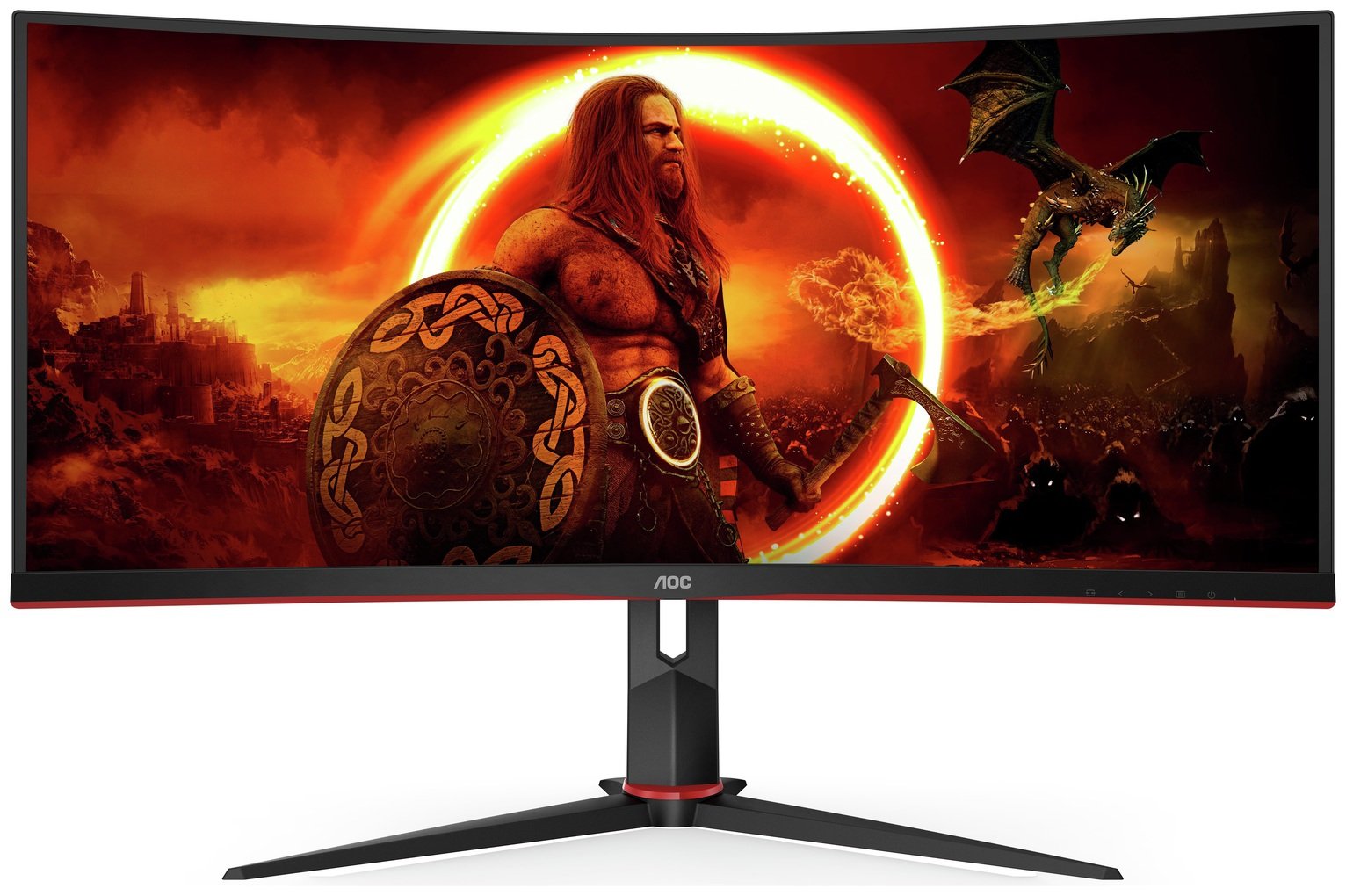AOC CU34G2XPBK 34 Inch 180Hz WQHD Gaming Monitor