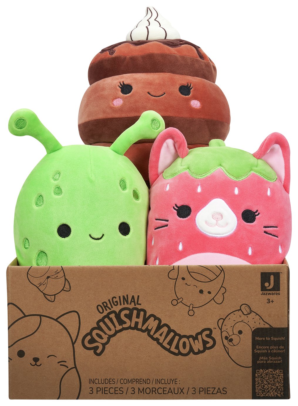Squishmallows Original Mystery 8-Inch Plush 3-Pack