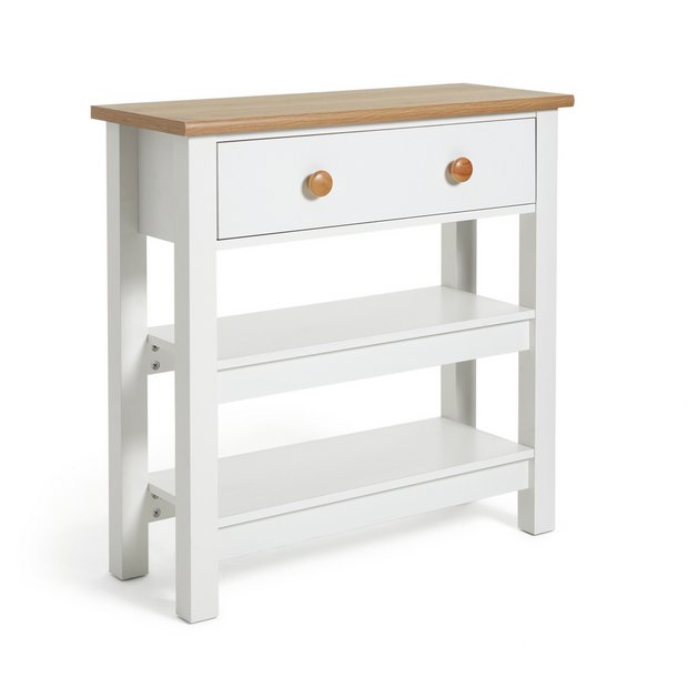 White console outlet table argos