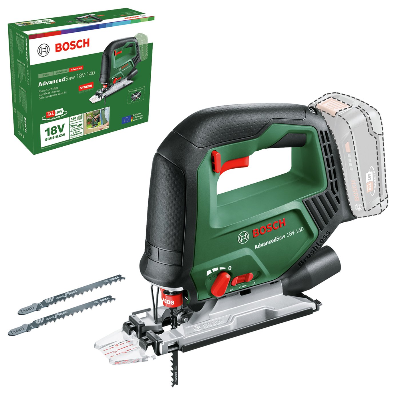 Bosch AdvancedSaw 18V-140 Cordless Jigsaw