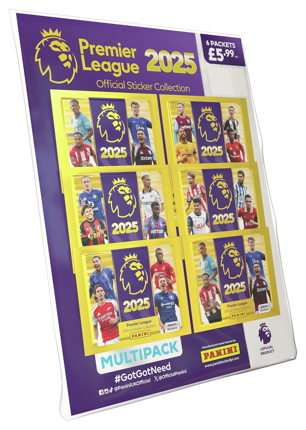 Panini Premier League Sticker 2025 Multipack