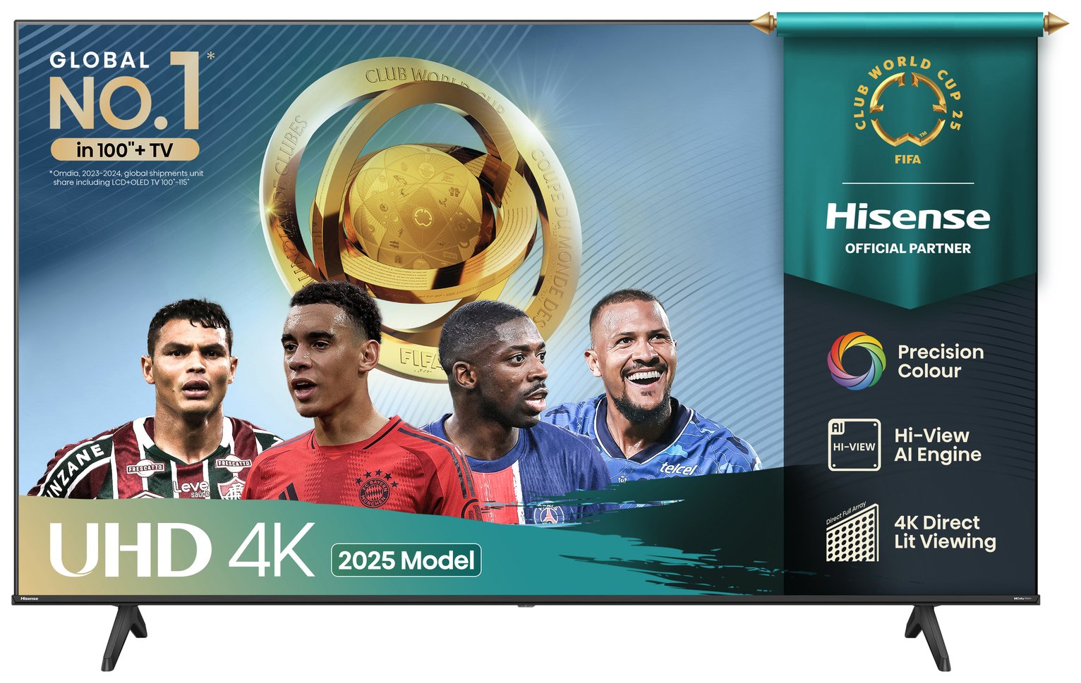 Hisense 58Inch 58E6QTUK Smart 4K UHD HDR LCD Freely TV