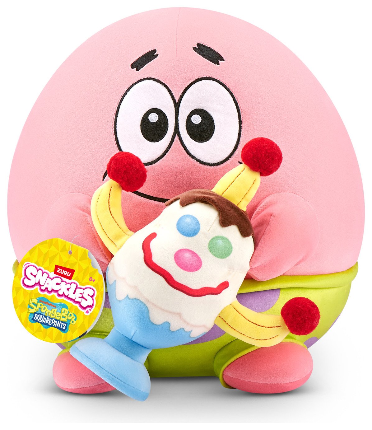 Snackles S1 SpongeBob Patrick Goofy Goob Soft Toy