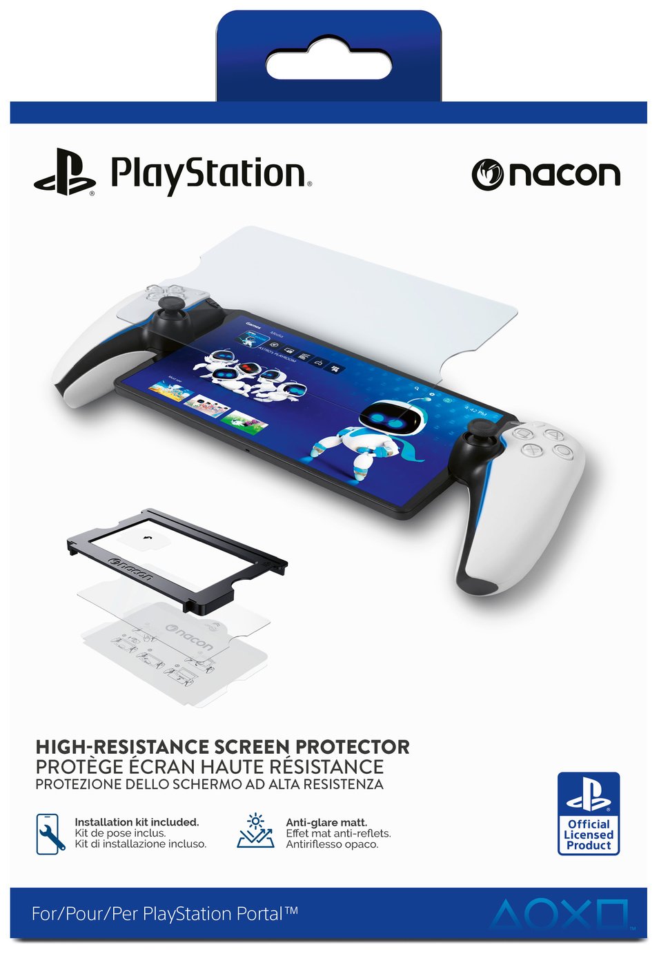 Nacon Tempered Glass Screen Protector For PlayStation Portal
