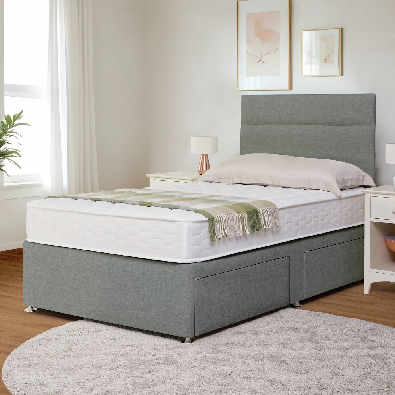 Argos Home Elmdon Deep Ortho Divan Bed - Single