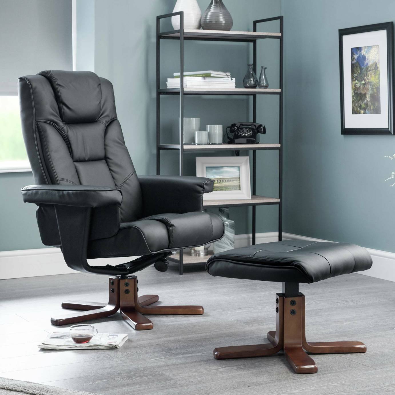 Julian Bowen Malmo Recliner Chair & Footstool