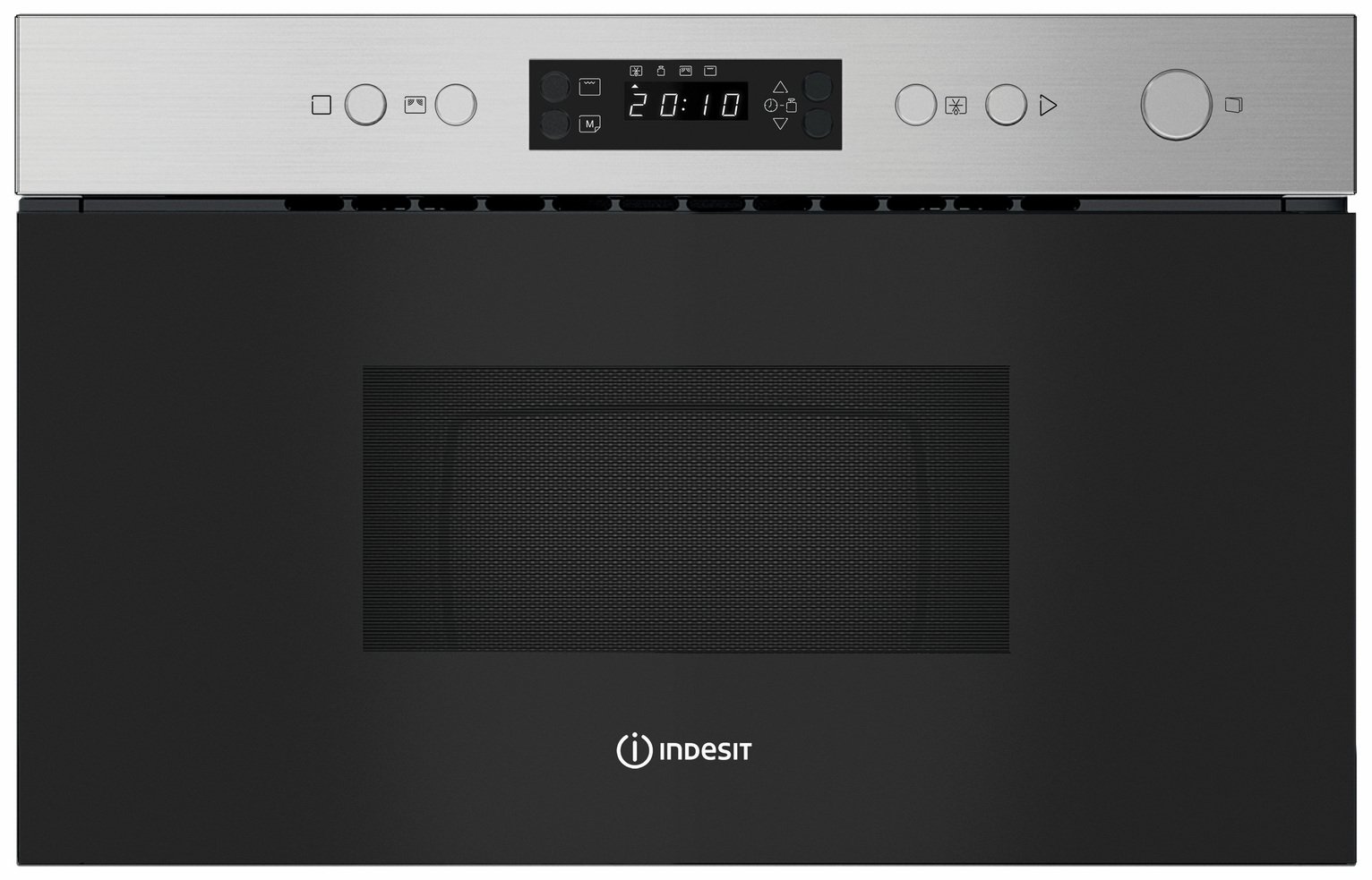 Indesit IMK12XUK 750W Built In Microwave - Stainless Steel