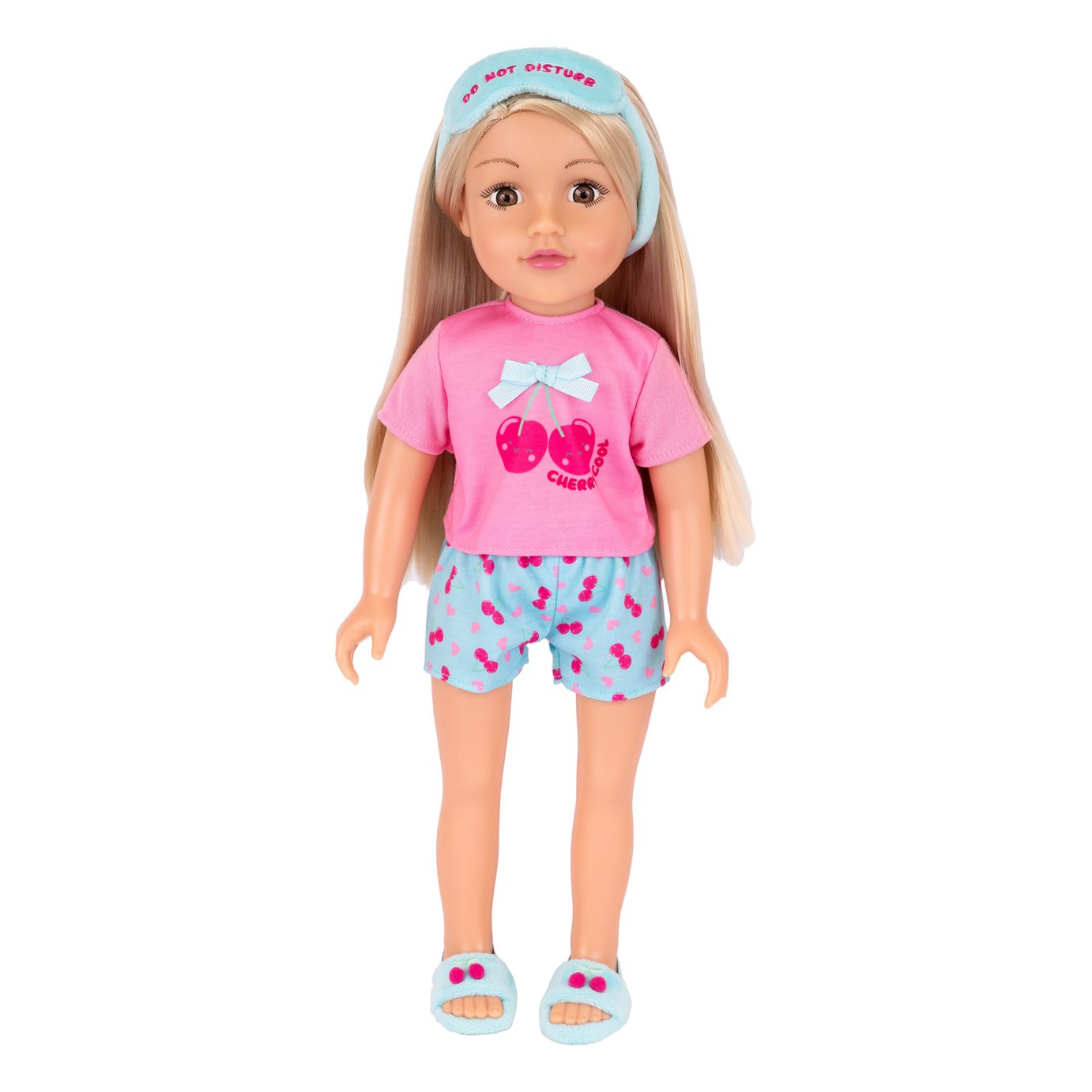 DesignAfriend Cherry Cool 18 Inch Doll Pyjama Outfit