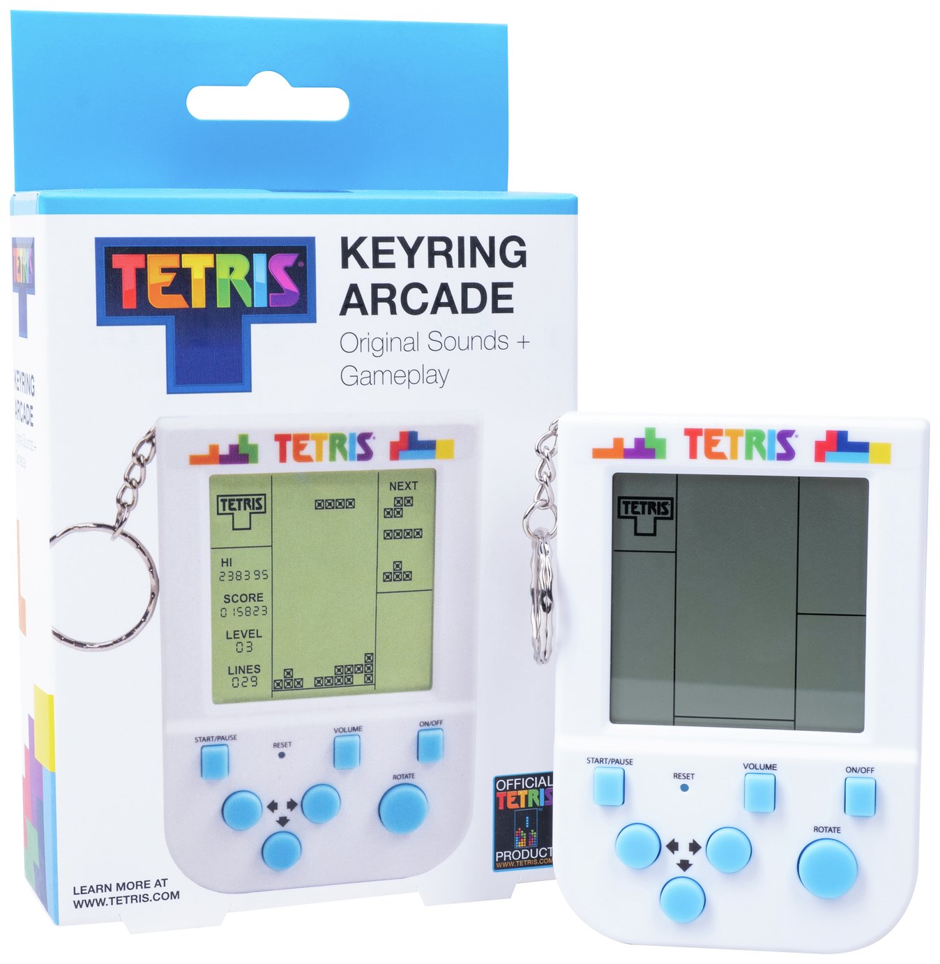 Tetris Keyring Arcade Retro Mini Portable Gaming System