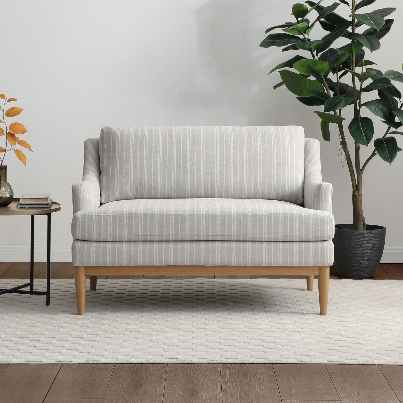 Kyoto Russell Fabric 2 Seater Sofa - Natural