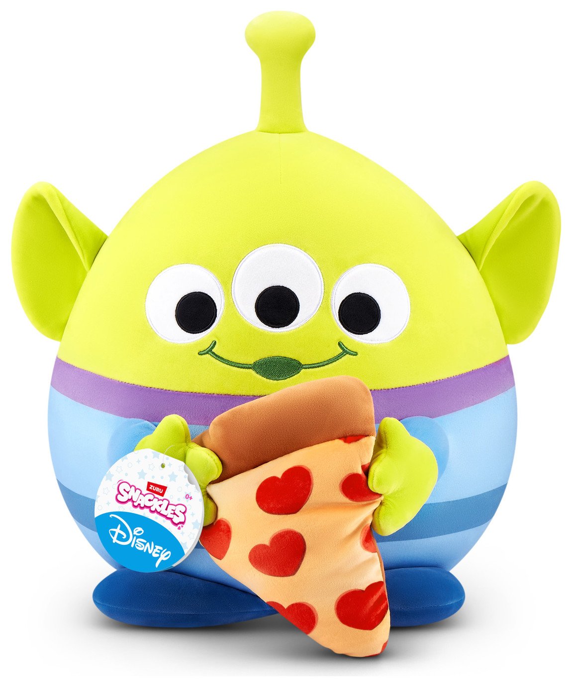 Snackles S1 Disney 14 Inch Alien And Pizza Soft Toy
