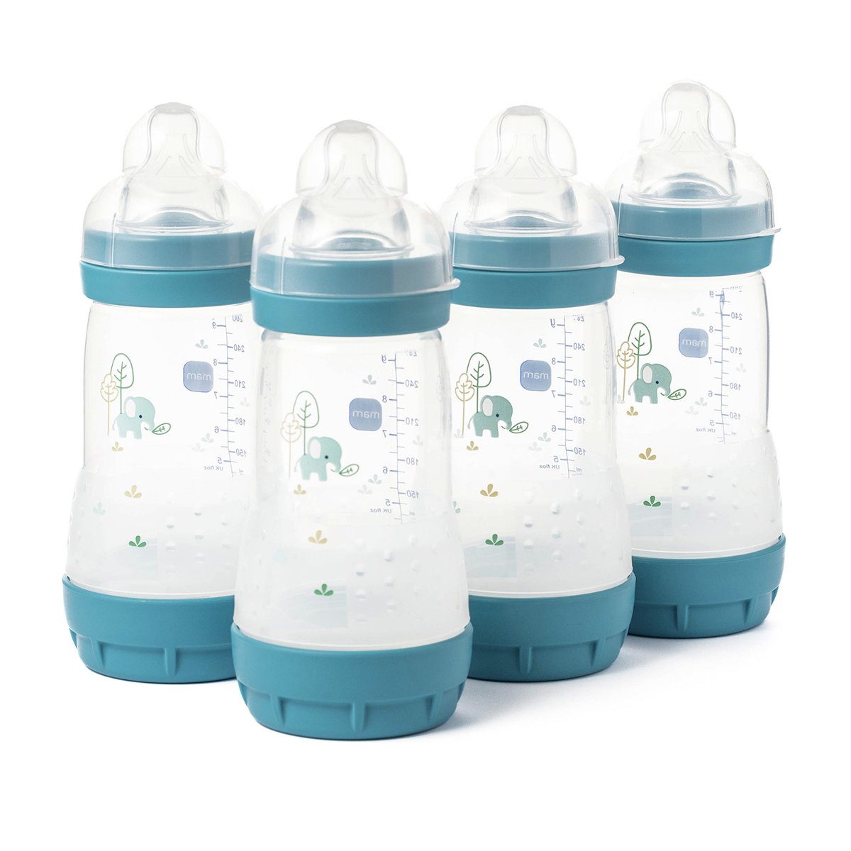 MAM Easy Start Anti-Colic 260ML Baby Bottles 4 Pack Blue