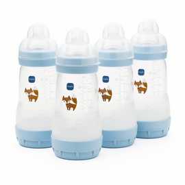 MAM Easy Start Anti-Colic 260ML Baby Bottles 4 Pack Blue