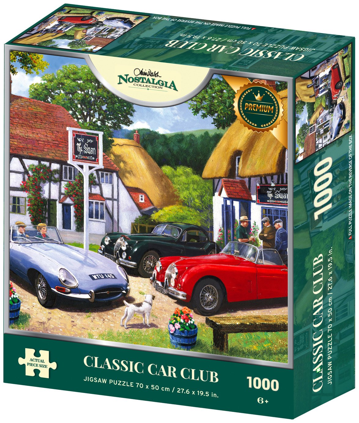 Kidicraft Nostalgia Classic Car Club 1000 Pieces Puzzle