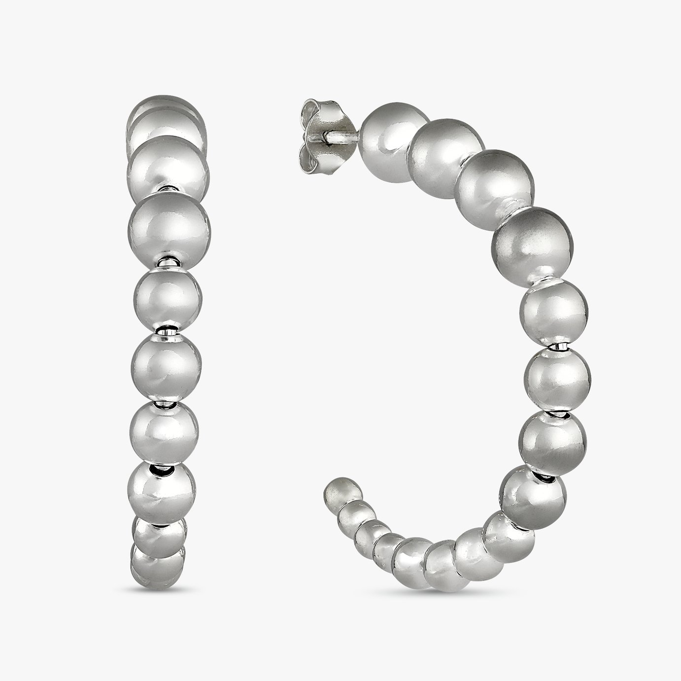 Revere Sterling Silver Bubble Hoop Earrings