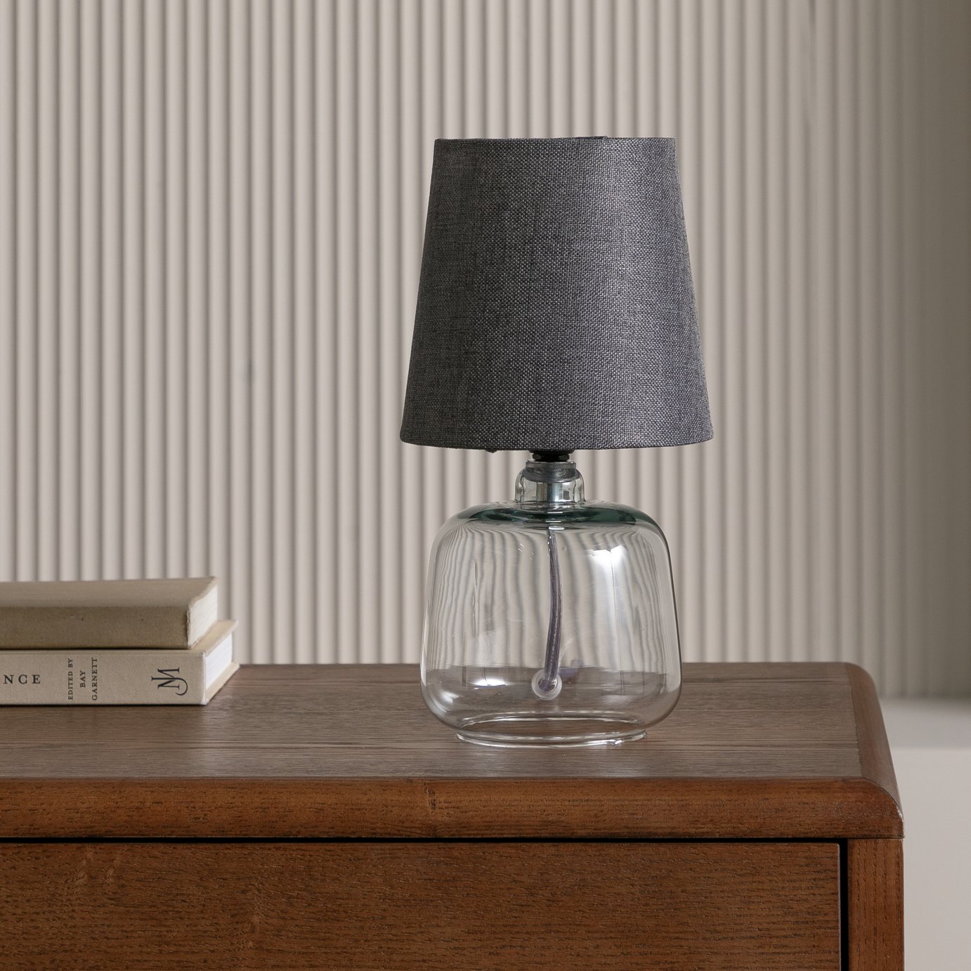 Argos Home Cabras Glass Table Lamp