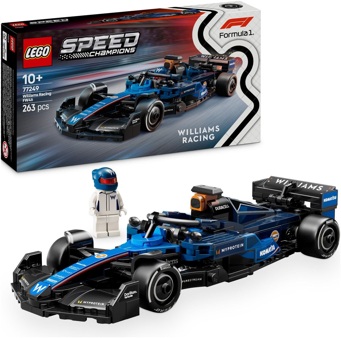 LEGO Speed Champions Williams Racing FW46 F1 Race Car 77249