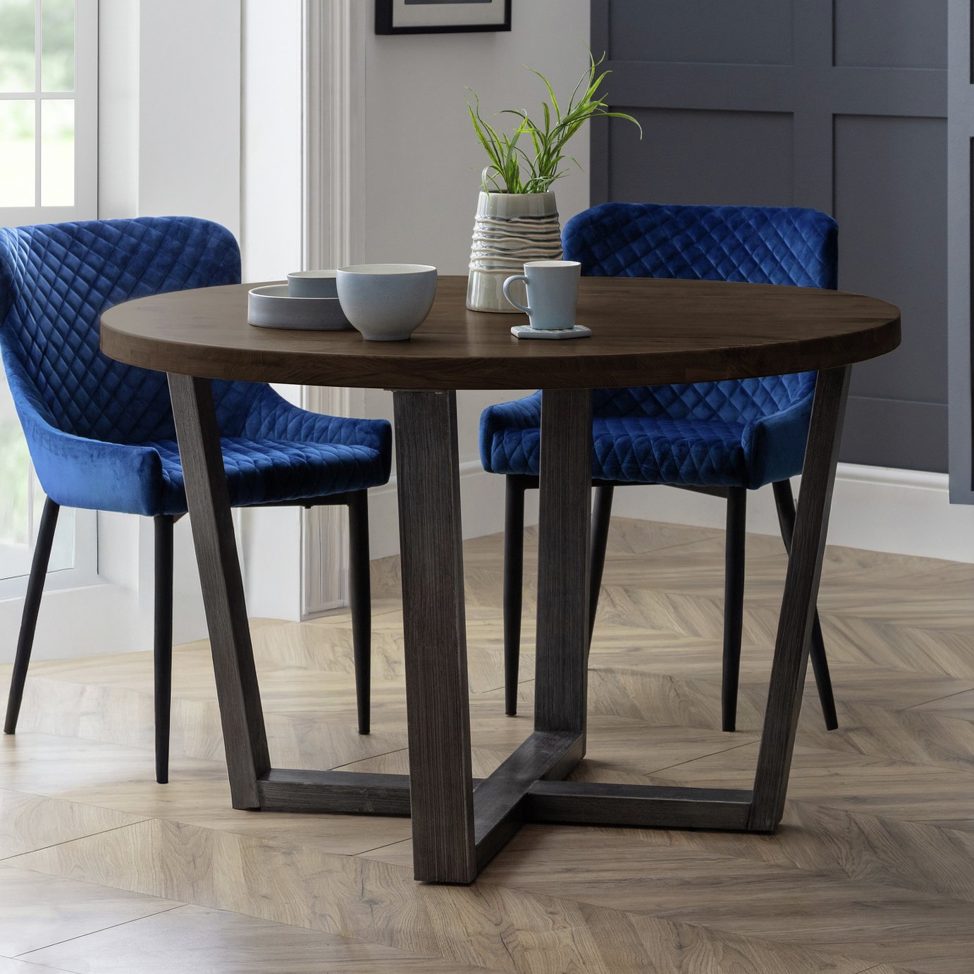 Julian Bowen Brooklyn 4 Seater Dining Table - Dark Oak