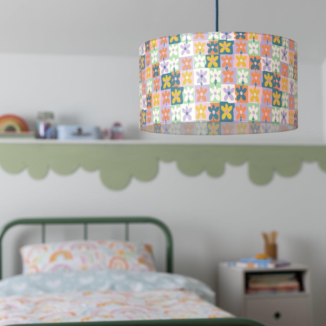 Habitat Floral Print Easy Fit Lampshade - 25cm