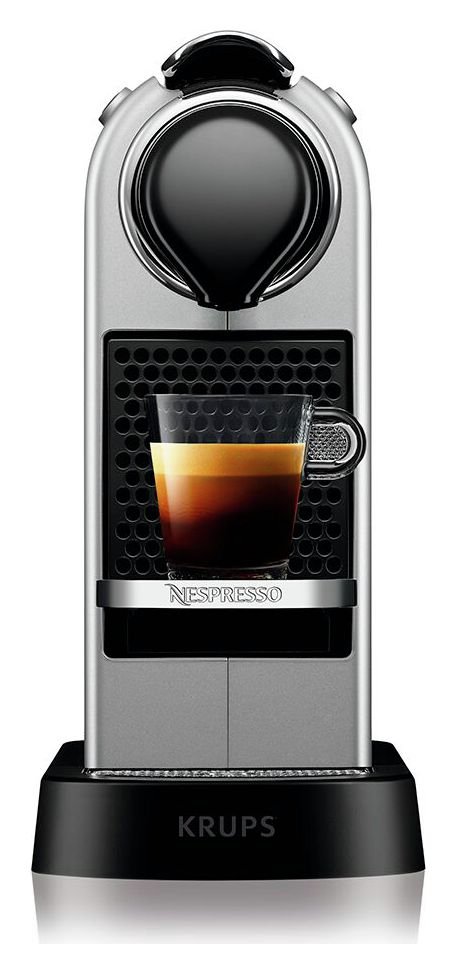 Nespresso CitiZ Capsules Coffee Pod Machine by Krups -Silver