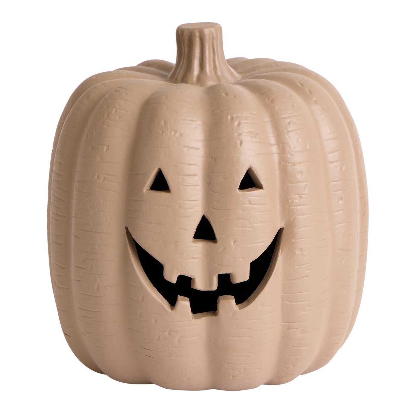 Argos Home Terracotta Taupe Pumpkin Halloween Decoration
