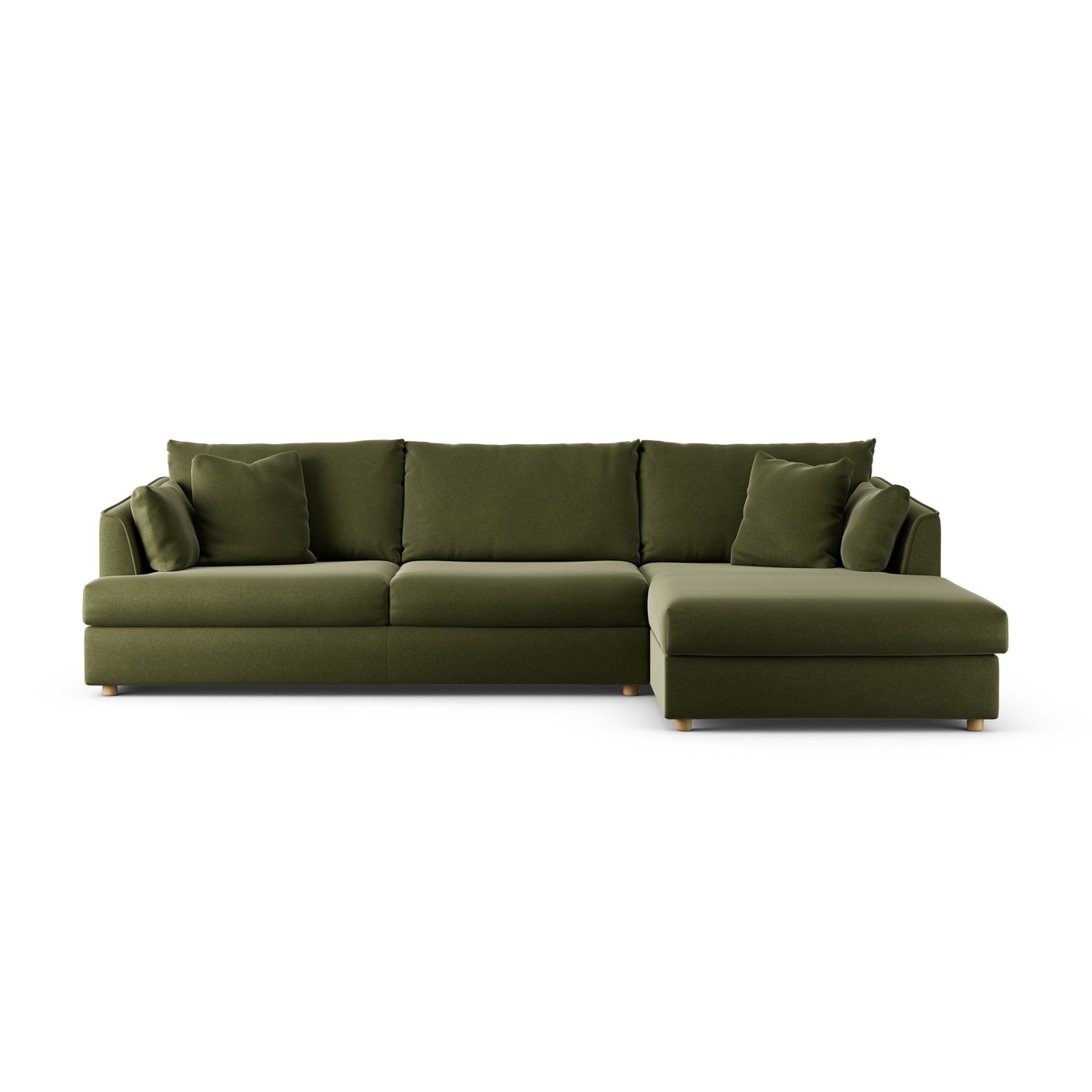 Habitat Holmfirth Right Hand Corner Sofa - Moss Green
