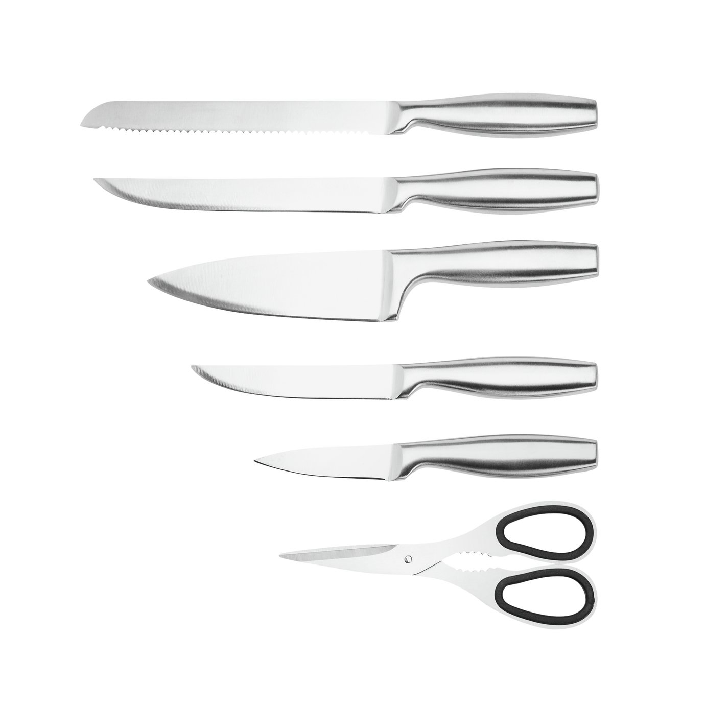 Argos Home 6 Piece Stainless Steel Knife Set - Silver
