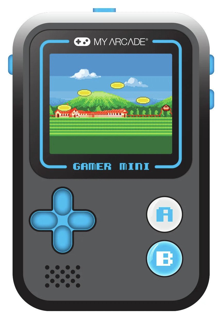 My Arcade Gamer Mini Classic Gaming System - Black &amp; Blue