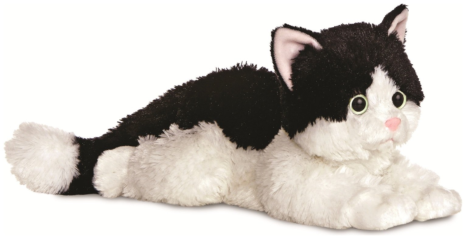 Aurora Flopsies Oreo Cat 12 Inch Soft Toy