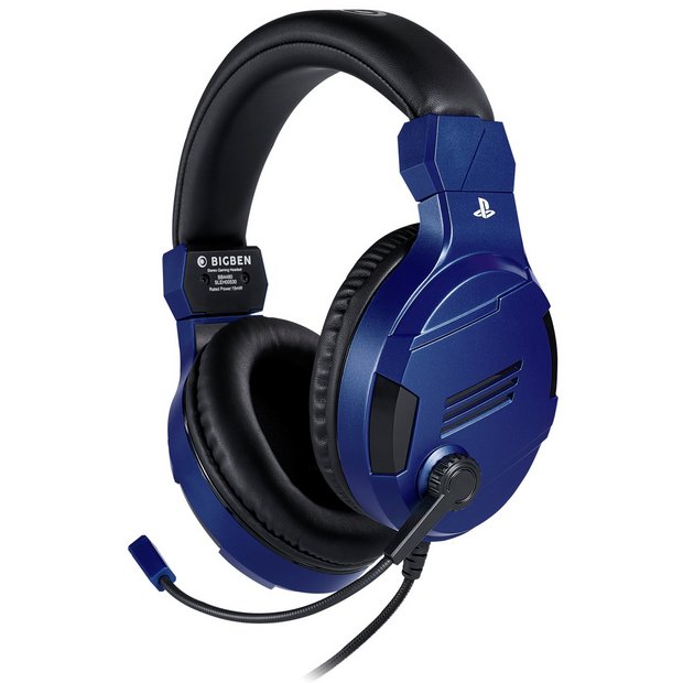 Buy Nacon V3 Official Licensed Ps4 Ps5 Compatible Headset Blue Gaming Headsets Argos